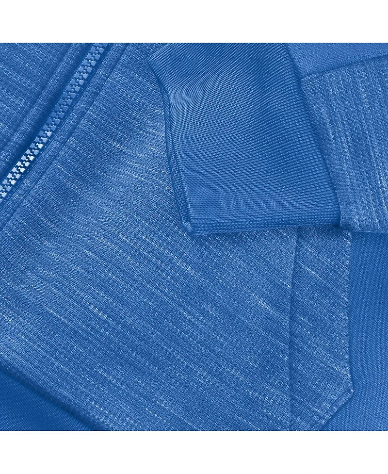 Fanatics Men's Blue Detroit Lions Checkdown Pass Full-Zip Hoodie