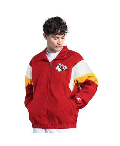 Starter Men's Red Kansas City Chiefs Yard Line Full-Zip Jacket