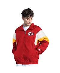 Starter Men's Red Kansas City Chiefs Yard Line Full-Zip Jacket