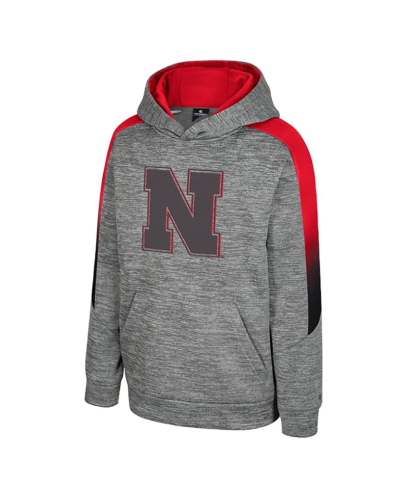 Colosseum Big Boys and Girls Gray Nebraska Huskers The Gang Hoodie