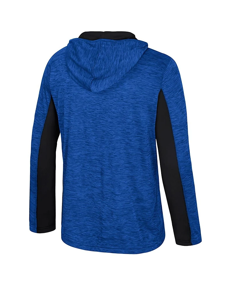 Colosseum Men's Royal Duke Blue Devils Always Sunny Quarter-Zip Hoodie