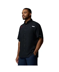 Columbia Men's Black Texas A&M Aggies Tamiami Omni-Shade Button-Down Shirt