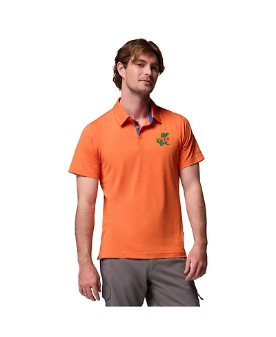 Columbia Men's Orange Florida Gators Tech Trail Polo Shirt