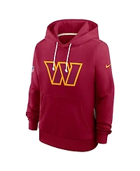 Nike Women's Burgundy Washington Commanders Sideline Standard Issue Initial Home Dri-fit Hoodie