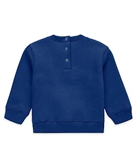 Wear by Erin Andrews Newborn 2-Piece Royal Los Angeles Dodgers Fleece Crewneck and Pants Set
