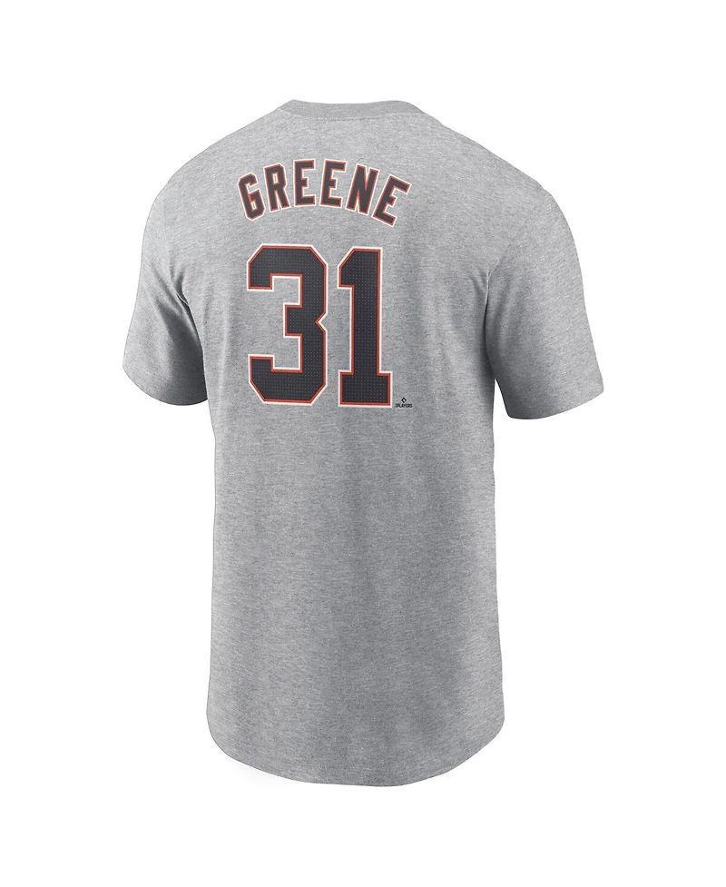 Nike Men's Riley Greene Gray Detroit Tigers Fuse Name Number T-Shirt