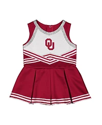 Colosseum Girls Baby Boys and Girls Crimson Oklahoma Sooners Lollipop Park Cheer Dress