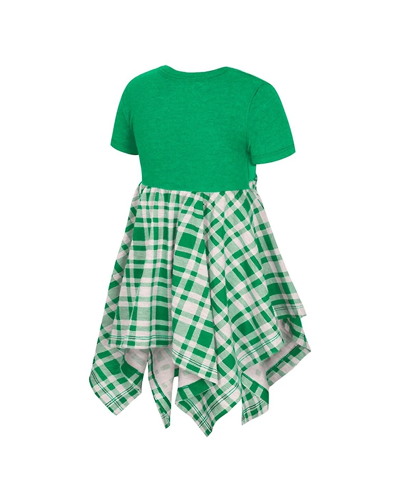 Colosseum Girls Toddler Green Oregon Ducks Marceline Plaid Dress