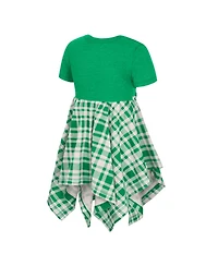 Colosseum Girls Toddler Green Oregon Ducks Marceline Plaid Dress