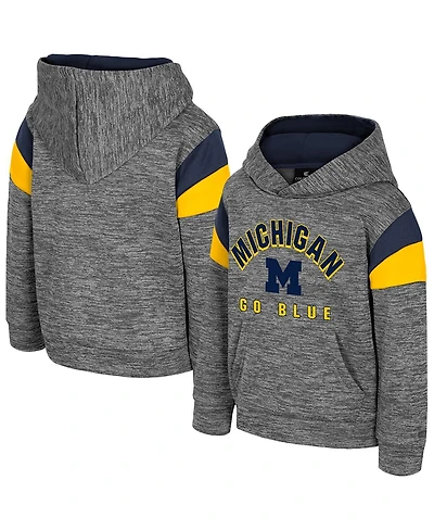 Colosseum Toddler Gray Michigan Wolverines Wizard City Hoodie