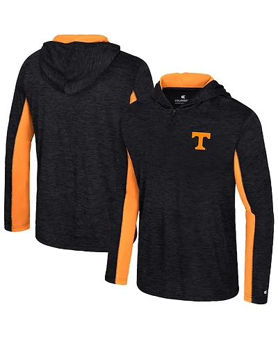 Colosseum Men's Black Tennessee Volunteers Always Sunny Quarter-Zip Hoodie