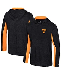 Colosseum Men's Black Tennessee Volunteers Always Sunny Quarter-Zip Hoodie