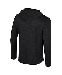 Colosseum Men's Black Texas Longhorns Always Sunny Lightweight Quarter-Zip Hoodie