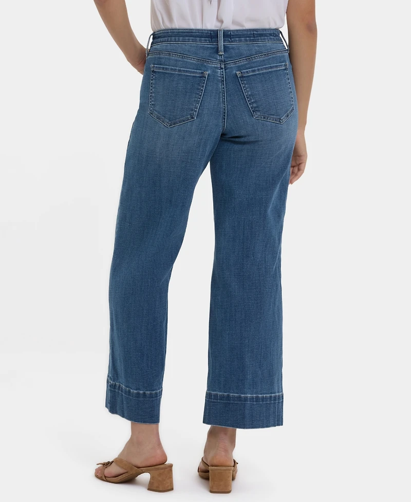 Nydj Women's Teresa Wide Leg Ankle Jeans