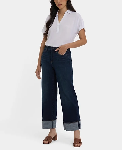 Nydj Women's High Rise Teresa Wide Leg Jeans