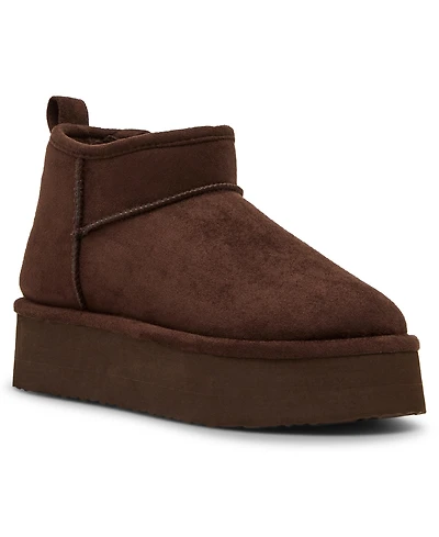 Madden Girl Women's Brave Cozy Mini Platform Booties