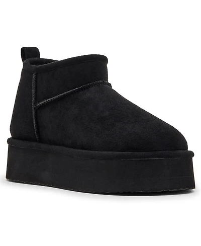 Madden Girl Women's Brave Cozy Mini Platform Booties