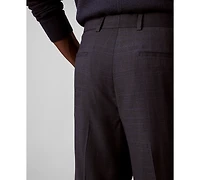 Calvin Klein Men's Slim-Fit Check Trouser Pants