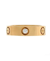 Pre-Owned Cartier Love 3 Diamonds Band Ring