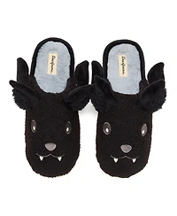 Dearfoams Unisex Adult Halloween Bat Scuff Slipper
