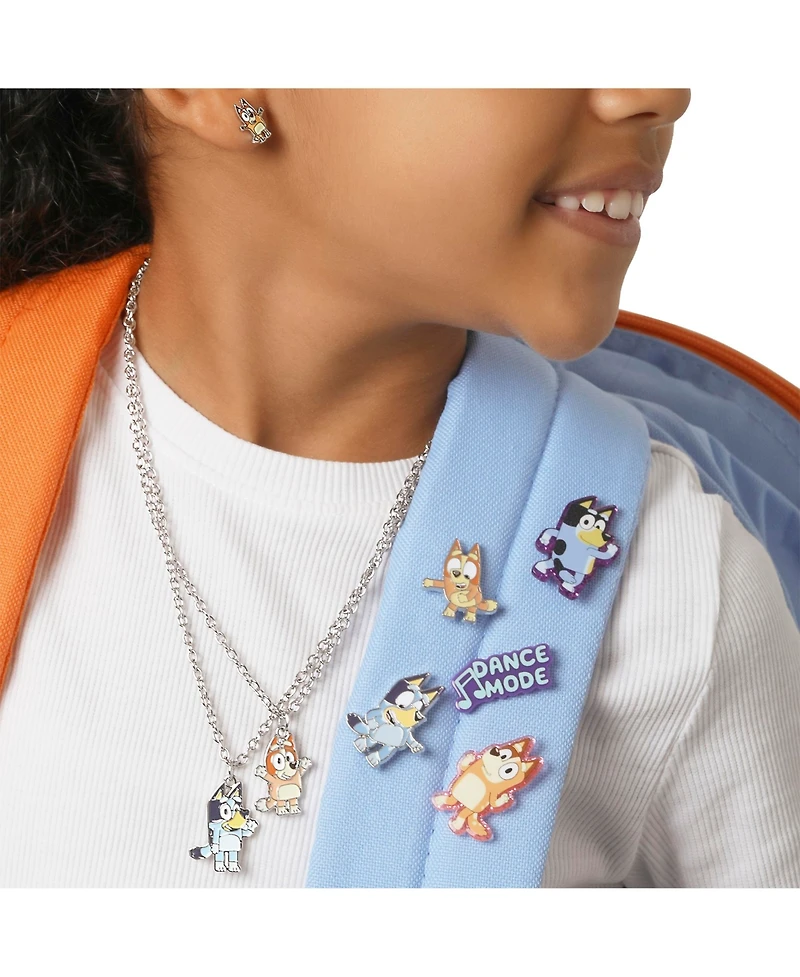Bluey Enamel Pin Set - 5-Piece Character Collector Pack
