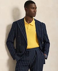 Polo Ralph Lauren Men's Rib-Knit Cotton Polo-Collar Sweater