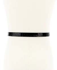 Michael Kors Logo Skinny Leather Belt
