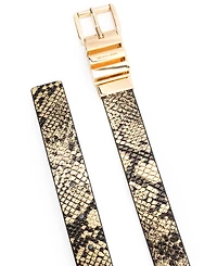 Michael Kors Women's Reversible Snake Pattern Belt