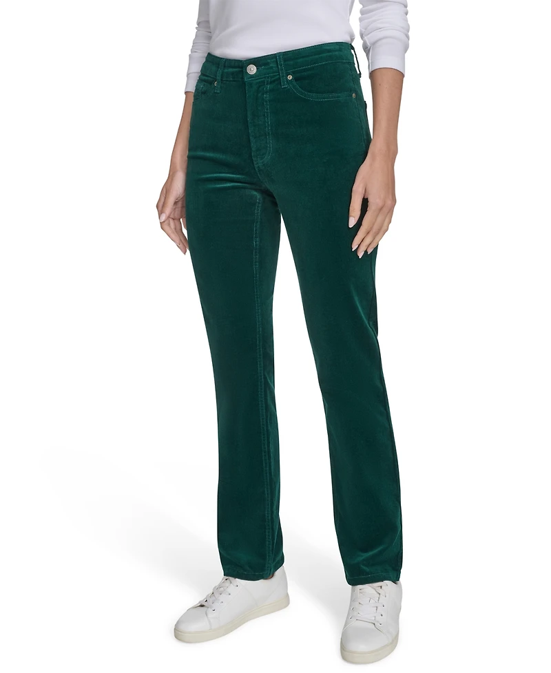 Nautica Jeans Women's Mid-Rise Corduroy Pants