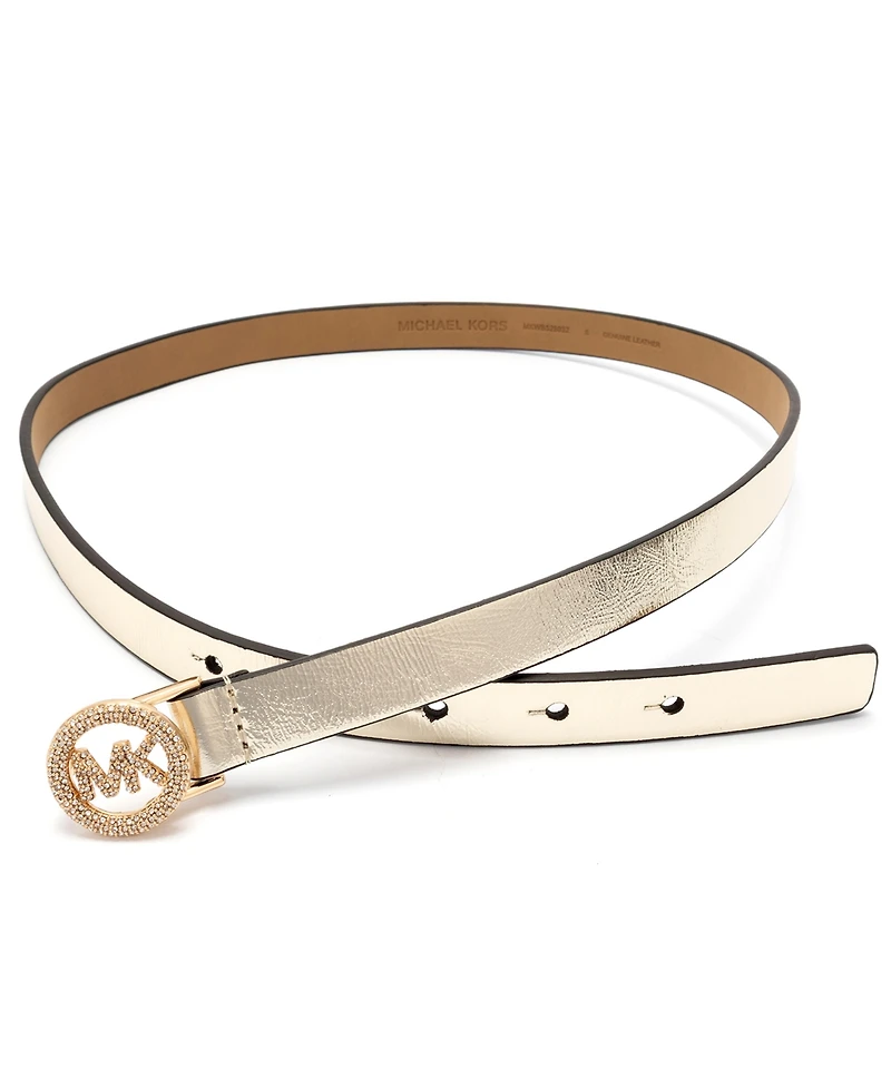 Michael Kors Women's Pave Logo Belt