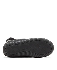 Dearfoams Women's Felted and Plaid Boot Slipper