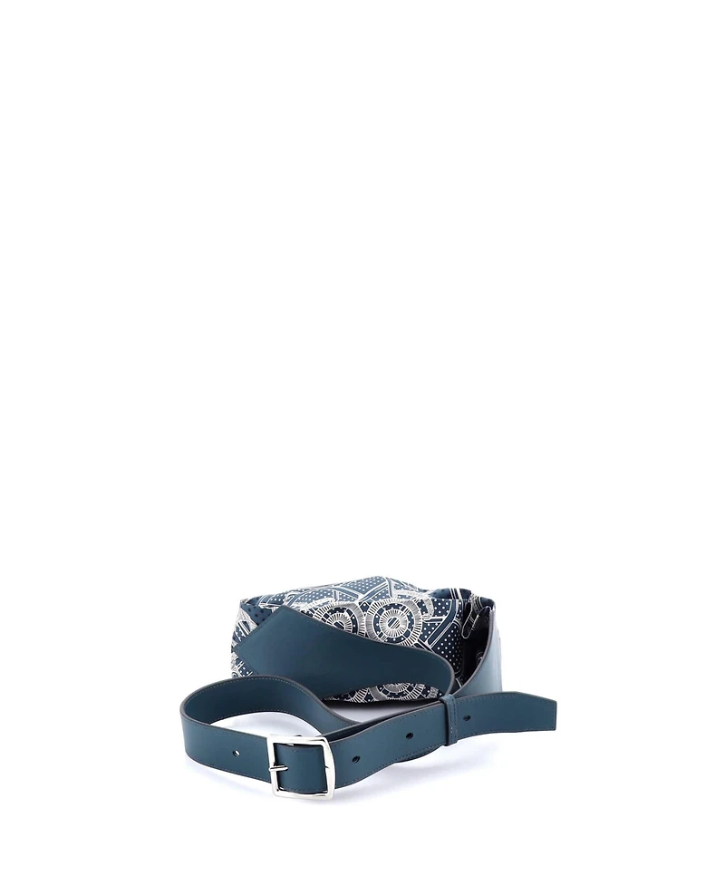 Pre-Owned Hermes Banasilk Belt Bag Printed Silk and Leather