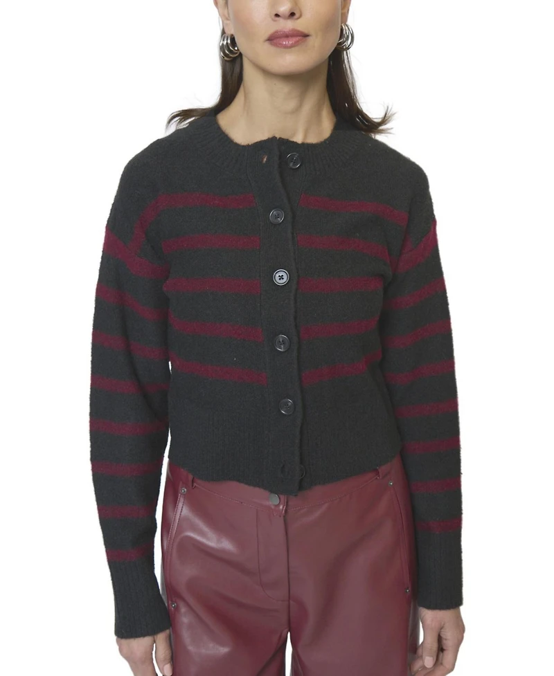 Central Park West Women's Marley Striped Cardigan