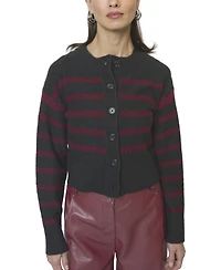 Central Park West Women's Marley Striped Cardigan