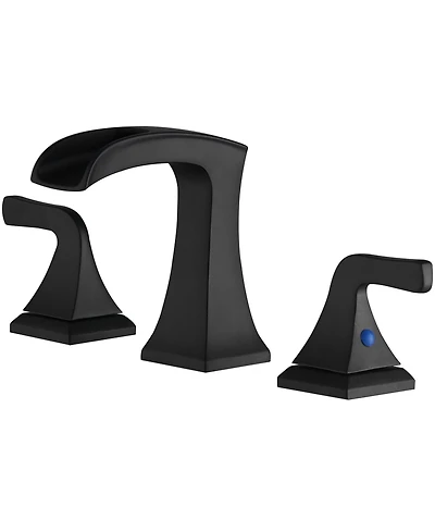8 in. Widespread 2-Handle Waterfall Bathroom Sink Faucet