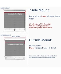 Shadisfy Solar Cordless Roll Up Shade 34x72"