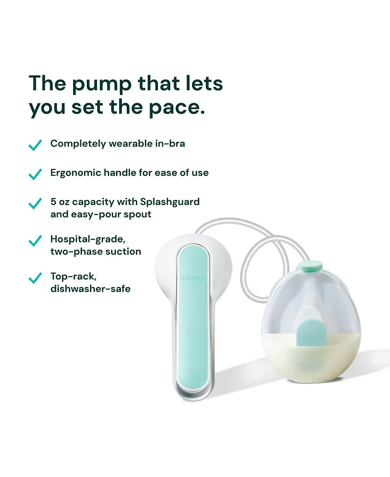 Willow Wave, Wearable Manual Pump