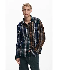 Desigual Men's Embroidered checks shirt