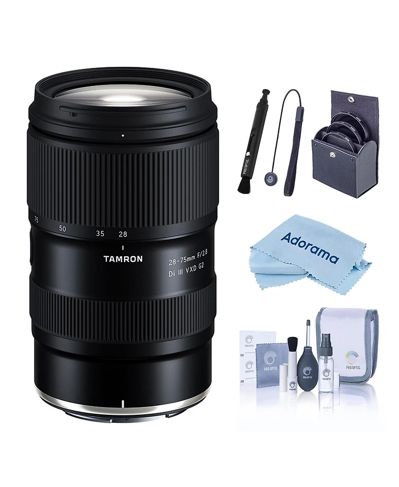 Tamron 28-75mm f/2.8 Di Iii Vxd G2 Lens for Nikon Z, Black, Bundle with 67mm Filter Kit, Cleaning Kit, Lens Cap Tether and Cleaning Cloth