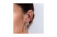 Lucy Quartermaine Tri Drop Ear Cuff in Gold Vermeil