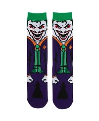 Dc Comics Men's The Joker: Rebirth 360-Degree Graphic Print Crew Socks for Men