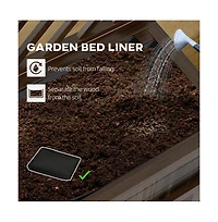 Chic Crate Outsunny Raised Garden Bed with Trellis