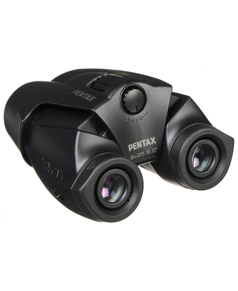 Pentax 8x25 Up Series Weather Resistant Porro Prism Binocular with 6.2 Degree Angle of View, Black