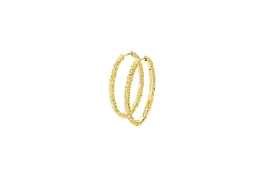 Lucy Quartermaine Large Hula Hoop Earrings in Gold Vermeil