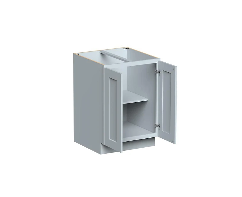 Casainc W24"x D24"x H34.5" Kitchen Base Cabinet with 2 Doors