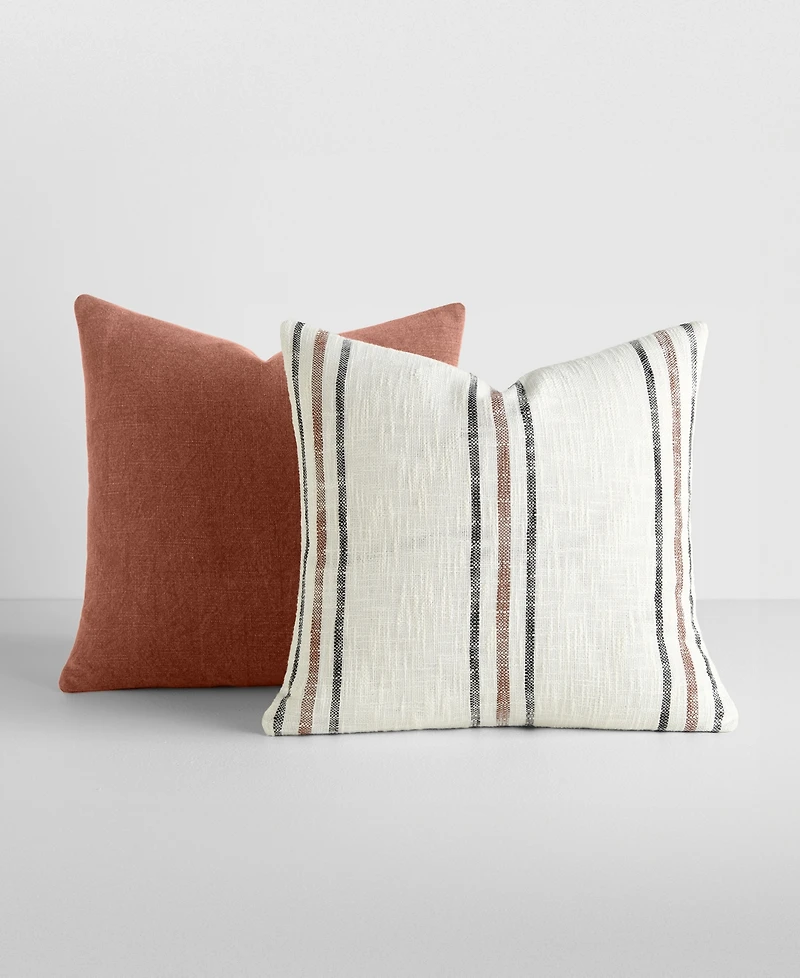 ienjoy Home Yarn-Dyed Patterns 2-Pack Decor Pillows, 20" x 20"