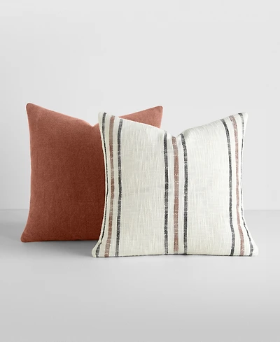 ienjoy Home Yarn-Dyed Patterns 2-Pack Decor Pillows, 20" x 20"