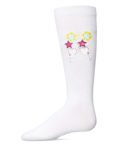 Memoi Sunglass Envy Cotton Blend Knee High Socks