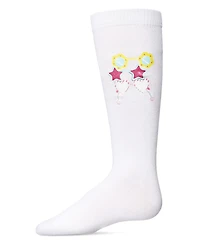 Memoi Sunglass Envy Cotton Blend Knee High Socks