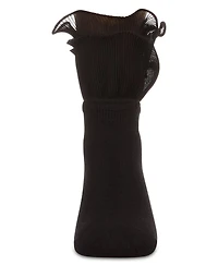 Memoi Girls' Dual Layer Ruffle Anklet Socks
